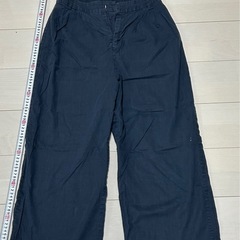 Reonie レオニー　ネイビー　ワイドパンツ 骨格ストレート　骨ストの画像