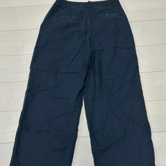 Reonie レオニー　ネイビー　ワイドパンツ 骨格ストレート　骨ストの画像