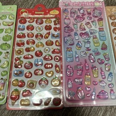 新品！3Dぷくぷく立体シール5枚セットの画像