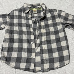 ベビー 赤ちゃん キッズ 男の子 女の子 チェックシャツ ブラウス 90cmの画像