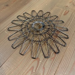 ステンレス　ワイヤーランプシェード　未使用品の画像