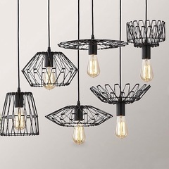 ステンレス　ワイヤーランプシェード　未使用品の画像