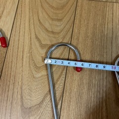 S字フック 5つ 大きめ シルバーの画像