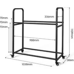 タイヤラック ブラック 耐荷量400kg 引き取り限定の画像