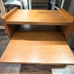 美品 NOCE ノーチェ  木製ブラウン ローテーブル TVスタンドの画像