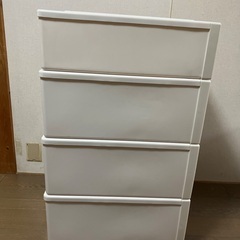 【美品】クローゼットケース4段　フィッツケース  クラシック（カプチーノ）の画像