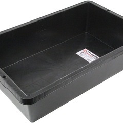 赤長 DIYトロ舟 ブラック 60L 約410×715×207mmの画像