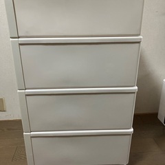 【美品】クローゼットケース4段　フィッツケース  クラシック（カプチーノ）の画像