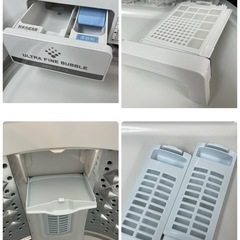 R301 ☀️ ジモティー限定特別価格！ TOSHIBA 洗濯乾燥機 （洗濯：9.0㎏ 乾燥：5.0㎏）17年製 AW-9SVE5 ⭐ 動作確認済 ⭐ クリーニング済の画像