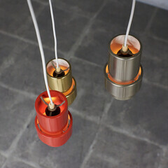 【発送の場合は即購入不可】 デンマーク ヴィンテージ 3灯 ペンダントライト 吊り照明 天井照明 ペンダントランプ ディスプレイ ミッドセンチュリー モダン 73558の画像