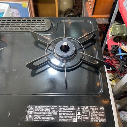 Rinnai　二口ガスコンロ　都市ガス　2022年製　一か月保証付き　KG35NBKL　【リサイクルショップ道楽屋】