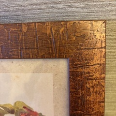 イタリー製　薔薇　絵画　ウッドフレームの画像