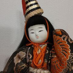 木目込み人形　置物　三番叟　レトロの画像