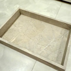 【お話中/無料】大理石柄トレーの画像
