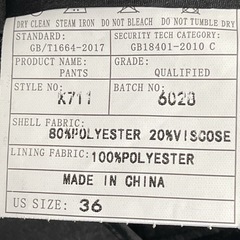 【新品】FOMANSH タグ付き メンズ スラックス W36 4XL 大きい ビッグサイズの画像