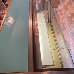 最終値下げしました】レトロでかわいいカラー冷蔵ショーケースの画像