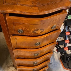 ※ アンティーク調　7段チェスト　ウォールナット材の画像