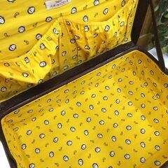 レトロ調 バザールでござーる トランク バッグ タテ 約30cm ヨコ 約44cm 中古 札幌市厚別区　厚別店の画像