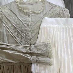 カーディガン+ワンピース セット OLIVEdesOLIVE NICECLAUPの画像