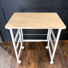 美品 山善 キャスター付き サイドラック 収納ラックの画像