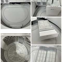 R338 ☀️ ジモティー限定特別価格！ 2022年製の高年式！ Panasonic 洗濯乾燥機（洗濯：8.0㎏ 乾燥：4.5㎏）NA-FW80K9 ⭐ 動作確認済 ⭐ クリーニング済の画像