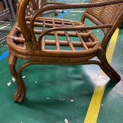 ★ラタン 籐 ハイバックアームチェア の画像
