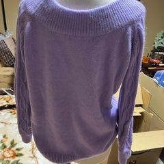 パープルのセーターFreeサイズの画像