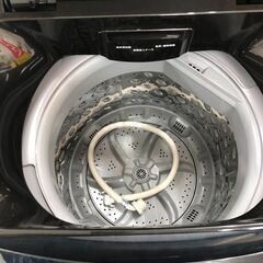 【ジャングルジャングル石津店】アイリスオーヤマ　洗濯機　IAW-T605BL　2022年式　6kg　ガラストップ　ブラック　堺市　堺区　西区　北区　東区　高石市　和泉市　石津の画像