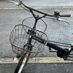 【リサイクルショップどりーむ天保山店】No.581 エコチャリNo.22726R 自転車 20インチ ブラック ギア無し ベル△ ライト×(球切れ) 黒の画像