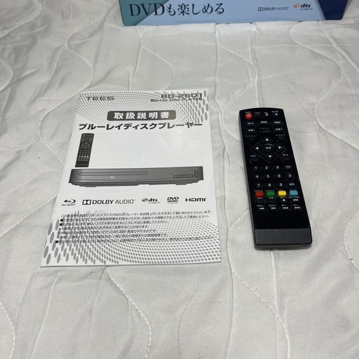 使用頻度少なめ　TEES　ブルーレイディスクプレーヤー　BD－2601