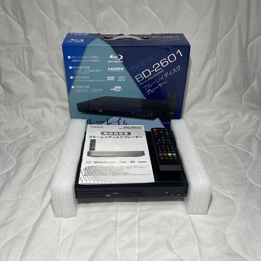 使用頻度少なめ　TEES　ブルーレイディスクプレーヤー　BD－2601