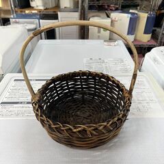 【リサイクルショップどりーむ天保山店】No.5115 籐カゴ 小物入れ 持ち手付きの画像