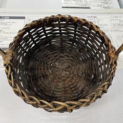 【リサイクルショップどりーむ天保山店】No.5115 籐カゴ 小物入れ 持ち手付きの画像