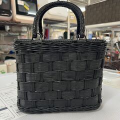 【リサイクルショップどりーむ天保山店】No.5123 籐バッグ 鞄 小物入れ 手提げ ハンドバックの画像