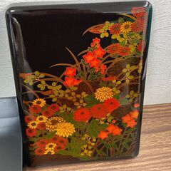 【差し上げます】 漆器　和風小物入れの画像