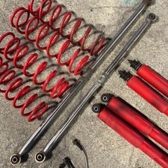 歳末在庫処分‼️JB23W スズキ ジムニー リフトアップキット スプリング ショック ラテラルロッド ロングブレーキホース 2.5インチか3インチアップの画像