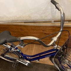 SALE価格！防犯登録無料！】LEDオートライト27インチ自転車ブルー (猫