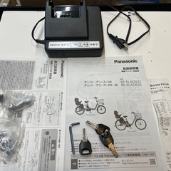 【高年式・美品】電動アシスト自転車（パナソニック (Panasonic) シリーズ: ギュット・アニーズ・DX (Gyutto Annys DX)）動作確認済み・要タイヤ修理の画像