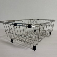 洗い物カゴ　ステンレスの画像