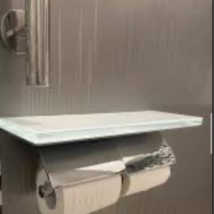 TOTO 棚付二連紙巻器 トイレットペーパーホルダー　YH63GWSの画像