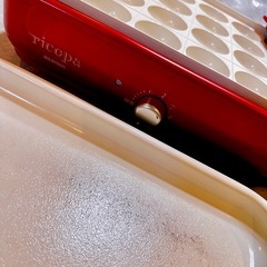 アイリスオーヤマ ricopa ホットプレート 赤 たこ焼きプレート未使用 の画像