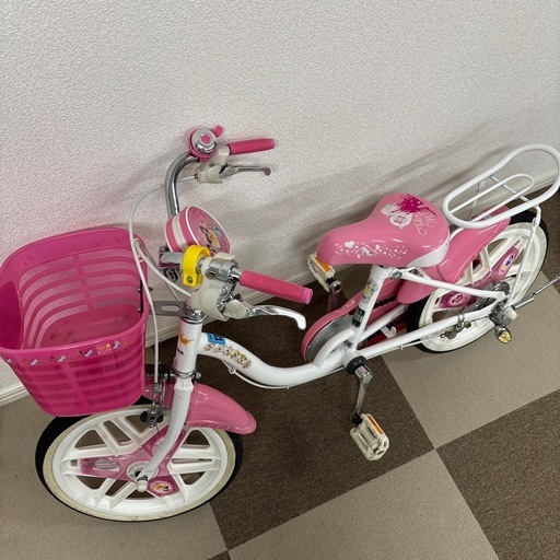 ディズニー 子供用自転車 16インチ ピンク (ゆう) 環状通東の子供用
