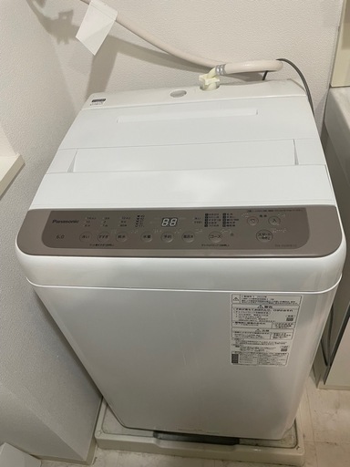 Panasonic パナソニック2022年製NA-F60PB15 全自動電気洗濯機