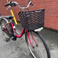 Panasonic 電動アシスト自転車 赤の画像
