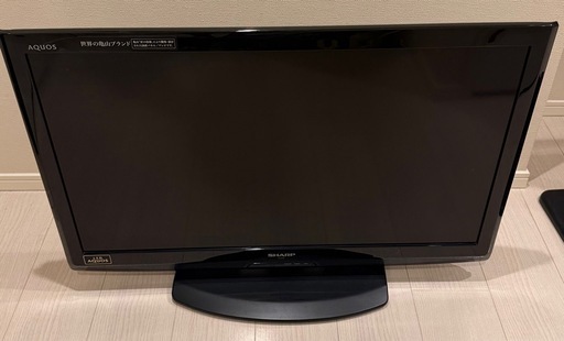 中古 SHARP AQUOS LC-32V5 32V型 液晶テレビ（ブラック）  テレビ台付