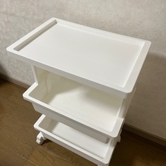 ニトリ ワゴン 白 完成品の画像