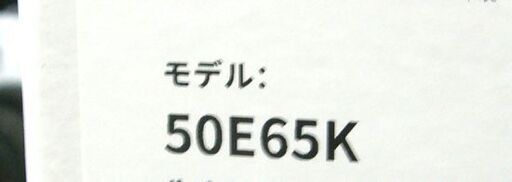 新品 液晶テレビ 50インチ Hisense 50E65K ゲオモデル VOD17社搭載 低遅延ゲームモード 4Kチューナー内蔵 液晶