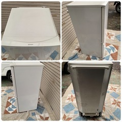 E780 SHARP 2ドア冷蔵庫　SJ-D14C-Wの画像