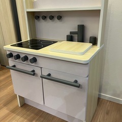 木製おままごとキッチン の画像