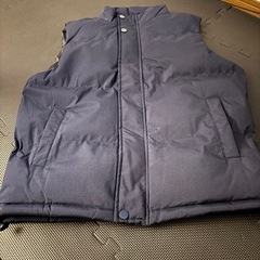 ダウンベスト　ネイビー　L 男女兼用　新品未使用の画像
